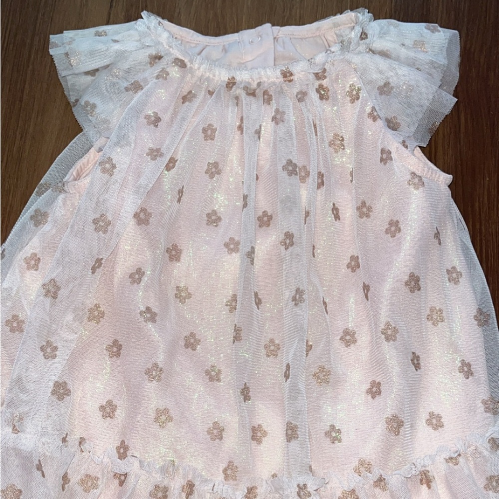 Cat & Jack Pink Floral Kids Formal Dress